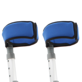 Pair Of Deluxe Neoprene Crutch Arm Cuff Covers - Enhance Comfort and Style for Your Crutches - Blue